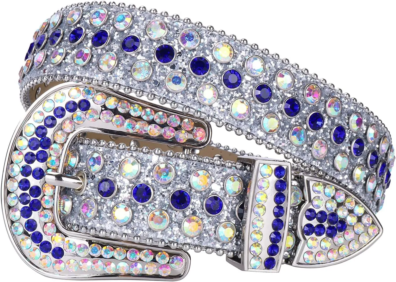 TINIDI Luxury Strap Men Women Rhinestones Belt Western Bling Bling Crystal Diamond Studded Belts