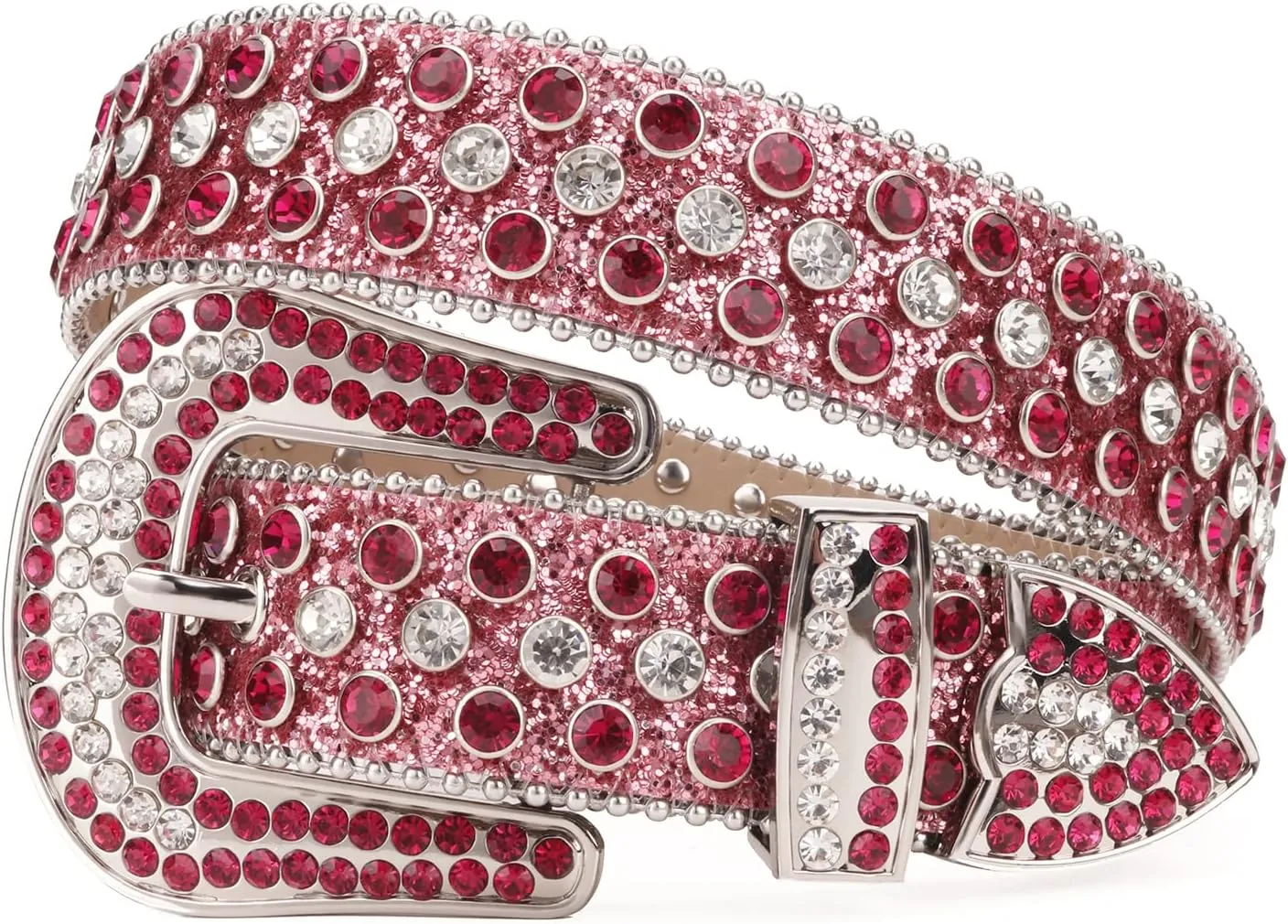 TINIDI Luxury Strap Men Women Rhinestones Belt Western Bling Bling Crystal Diamond Studded Belts