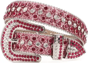 TINIDI Luxury Strap Men Women Rhinestones Belt Western Bling Bling Crystal Diamond Studded Belts