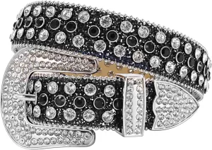 TINIDI Luxury Strap Men Women Rhinestones Belt Western Bling Bling Crystal Diamond Studded Belts