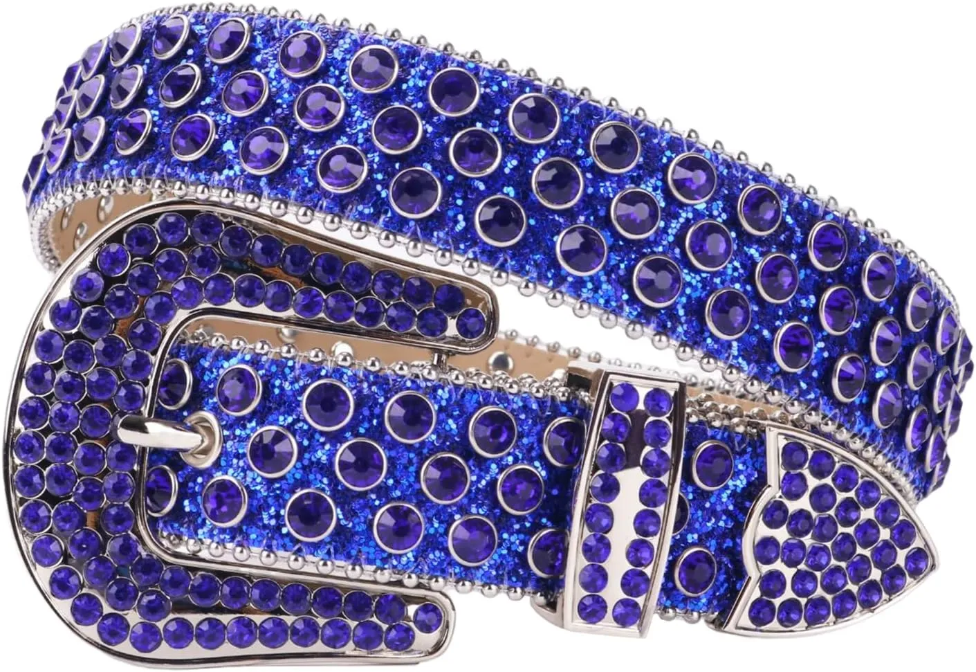 TINIDI Luxury Strap Men Women Rhinestones Belt Western Bling Bling Crystal Diamond Studded Belts