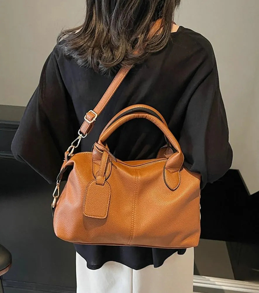 Top Handle Bags for Women Soft Leather Handbag Clutch Tote Bag Shoulder Satchels Purse Crossbody Bags Pillow Purse
