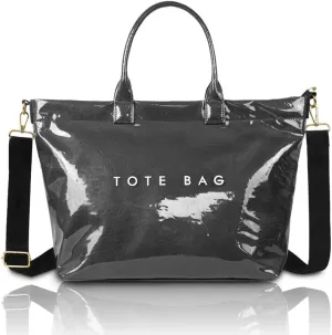 Tote Bag for Women PVC Clear Totes Bags Large Plastic Carry All Bag Crossbody Shoulder Handbag Hobo for Work Travel