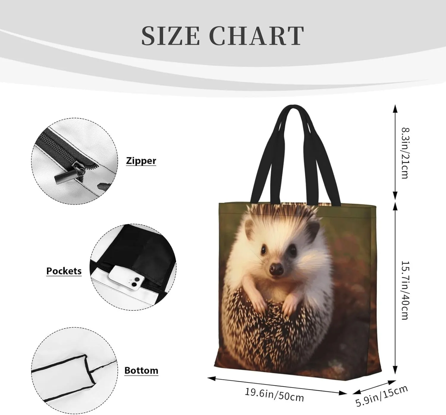 Tote Bag for Women Reusable Grocery Bags Beautiful Butterfly Tote Bag with Inner Pocket Travel Tote for Shopping