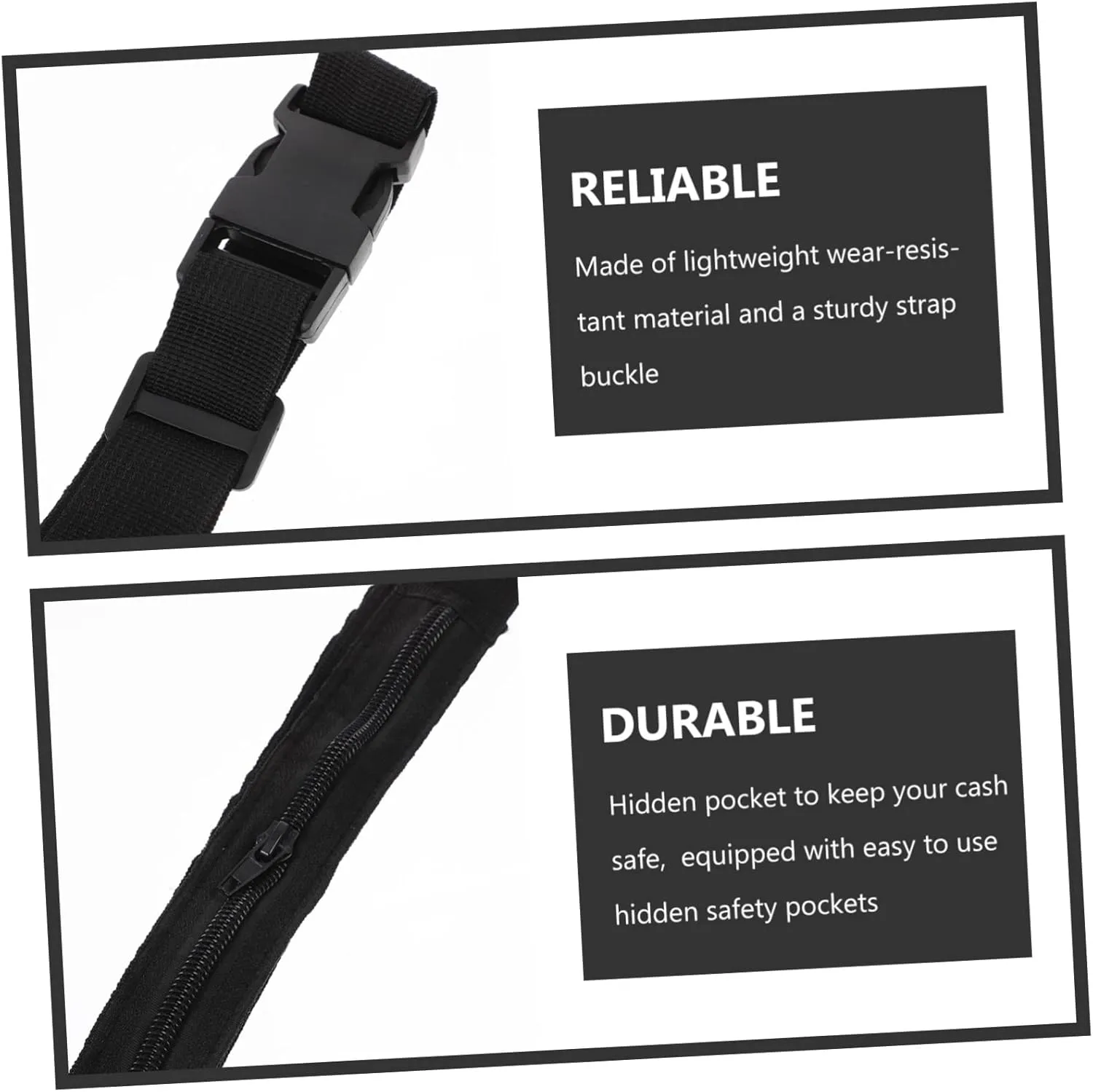 Travel Waist Belt Jogging Outdoor Running Women Buckle Thin Belt Bag for Women Casual Elastic Money