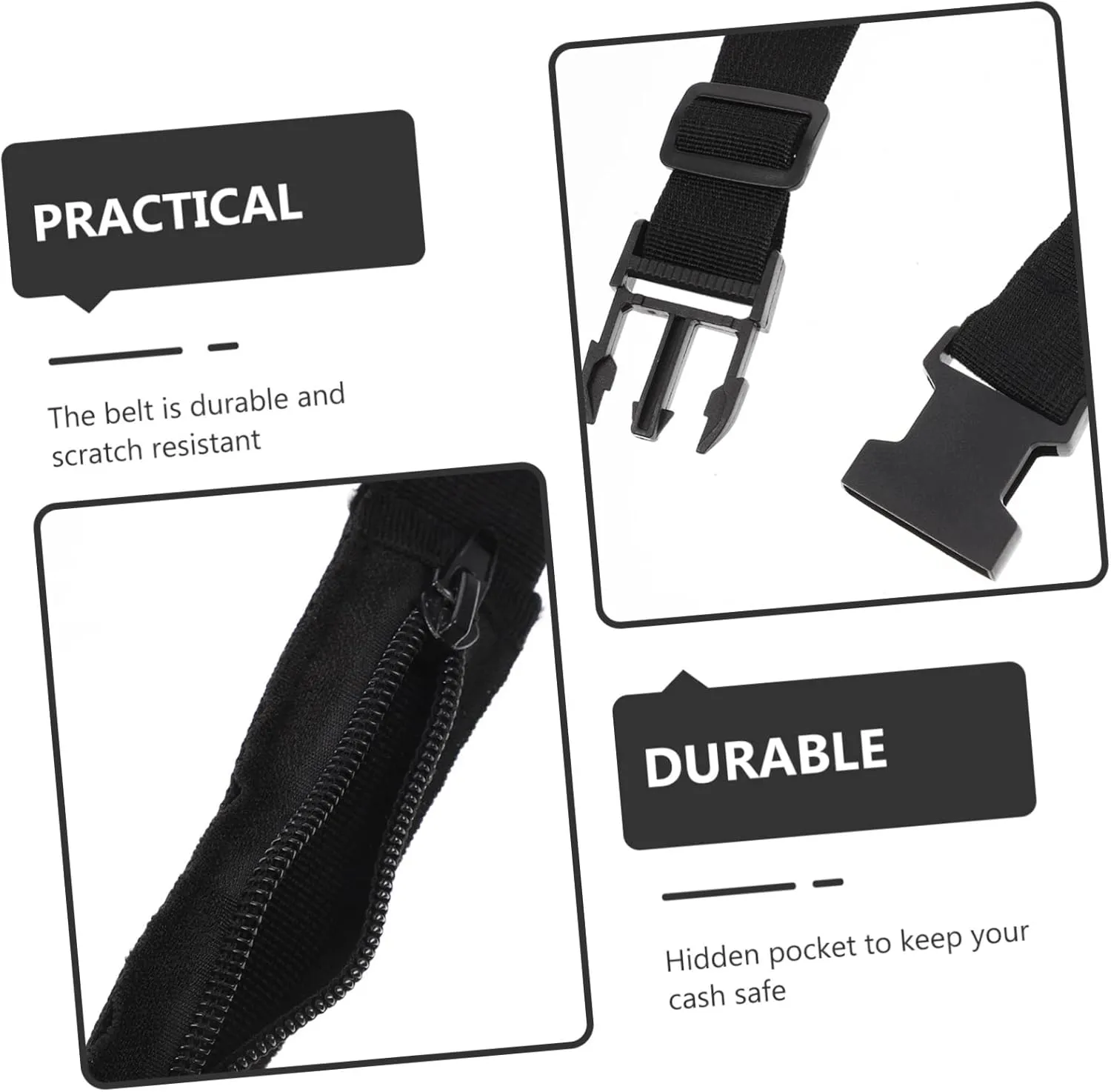 Travel Waist Belt Jogging Outdoor Running Women Buckle Thin Belt Bag for Women Casual Elastic Money