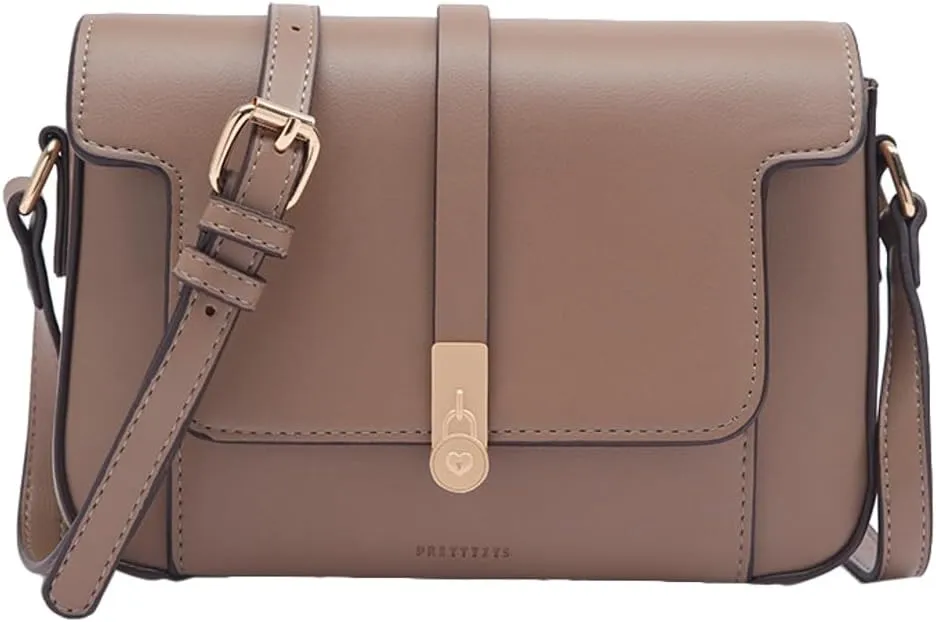 Trendy Vegan Leather Crossbody Bags for Women Small Shoulder Tote Purse Handbags Casual Working Satchels 2025