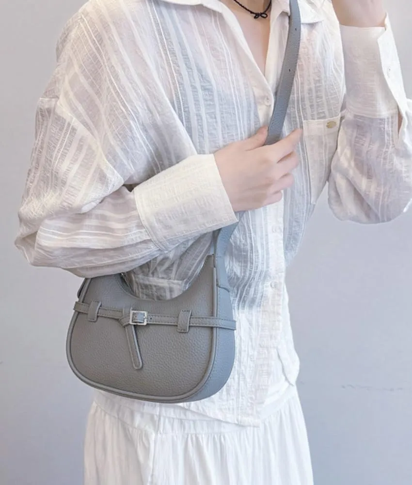 Trendy Vegan Leather Shoulder Bag for Women Small Y2k Crossbody Tote Purse Dumpling Handbags Crescent Satchels