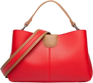 Trendy Vegan Leather Shoulder Crossbody Bag for Women Small Classical Tote Purses Ladies Commuting Handbags Satchels