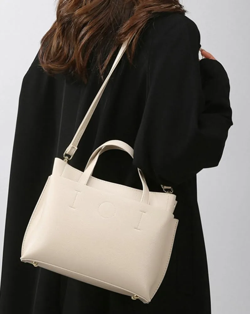 Trendy Vegan Leather Shoulder Crossbody Bag for Women Small Tote Purse Top Handle Handbags Office Satchels Gifts
