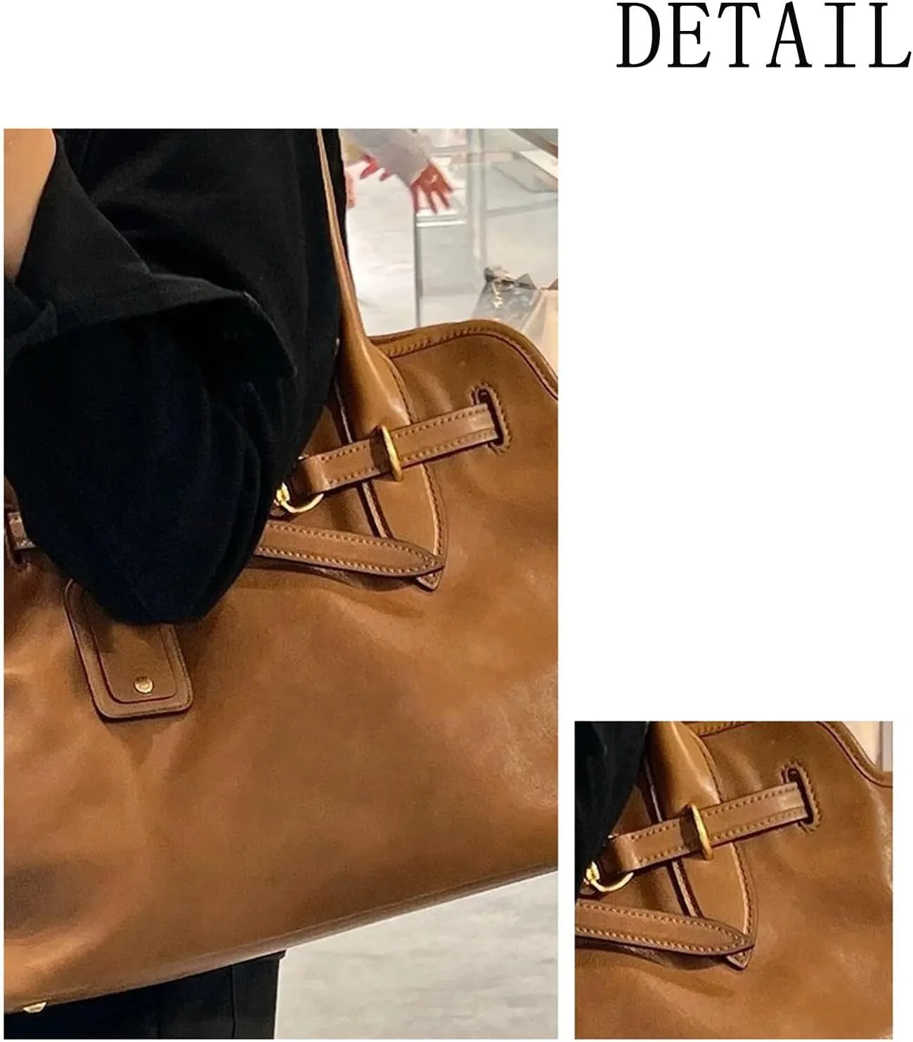 Trendy Vegan Suede Leather Top-handle Satchels Designer Shoulder Crossbody Purse Hobo Bag Classic Retro for Travel Work
