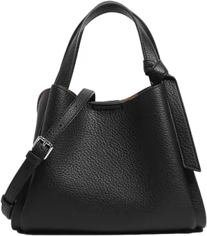 Trendy Womens Faux Leather Bucket Bag Small Crossbody Shoulder Handbag Tote Purse Satchels for Shopping Work Gift