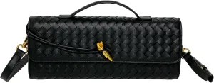 Trendy Woven Evening Clutch Purses Women Underarm Shoulder Handbag Fashion Satchels Crossbody Purse for Party, Work