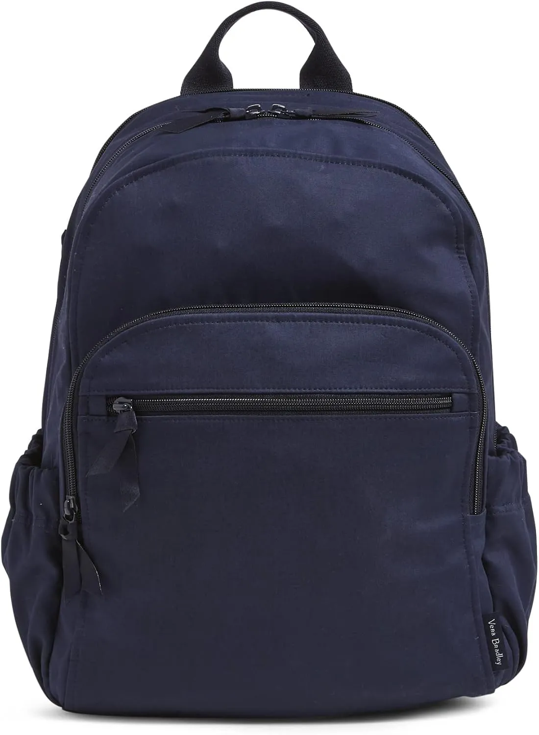 Vera Bradley Women's Cotton Campus Backpack, Classic Navy - Recycled Cotton, One Size