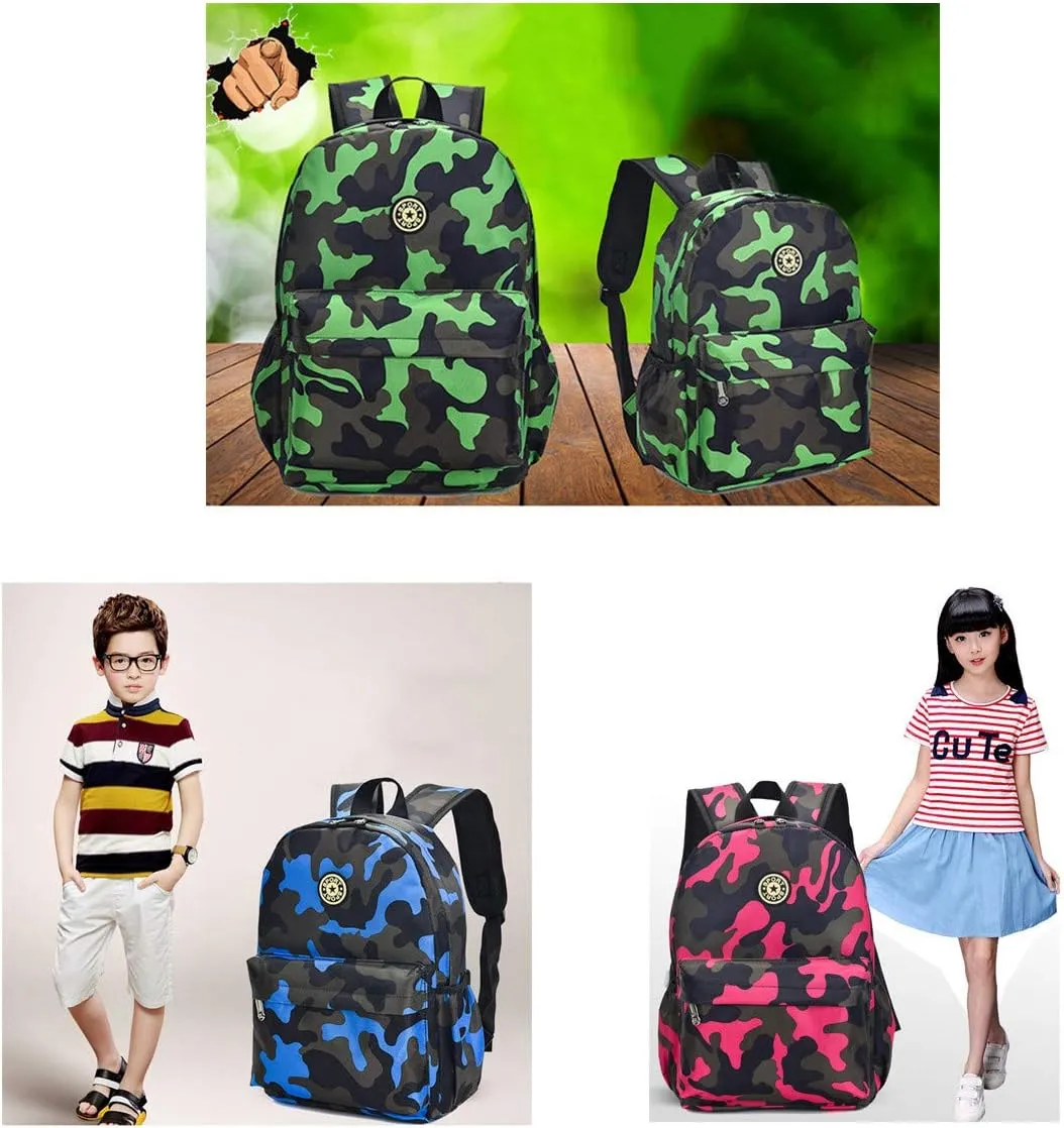 VIDOSCLA Mini Camouflage Backpacks for Nursery School, Toddler Kindergarten Boys Bookbag for Kids