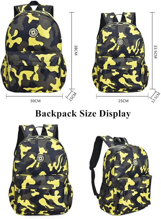 VIDOSCLA Mini Camouflage Backpacks for Nursery School, Toddler Kindergarten Boys Bookbag for Kids