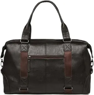 Waterproof Vintage Duffel Bag Genuine Leather Weekender Handles Oversized Carry On Duffle for Overnight