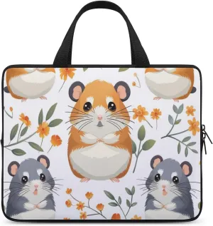 Wave Pattern Laptop Sleeve Laptop Carrying Case Compatible Laptop Protective Bag with Handles