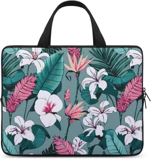Wave Pattern Laptop Sleeve Laptop Carrying Case Compatible Laptop Protective Bag with Handles