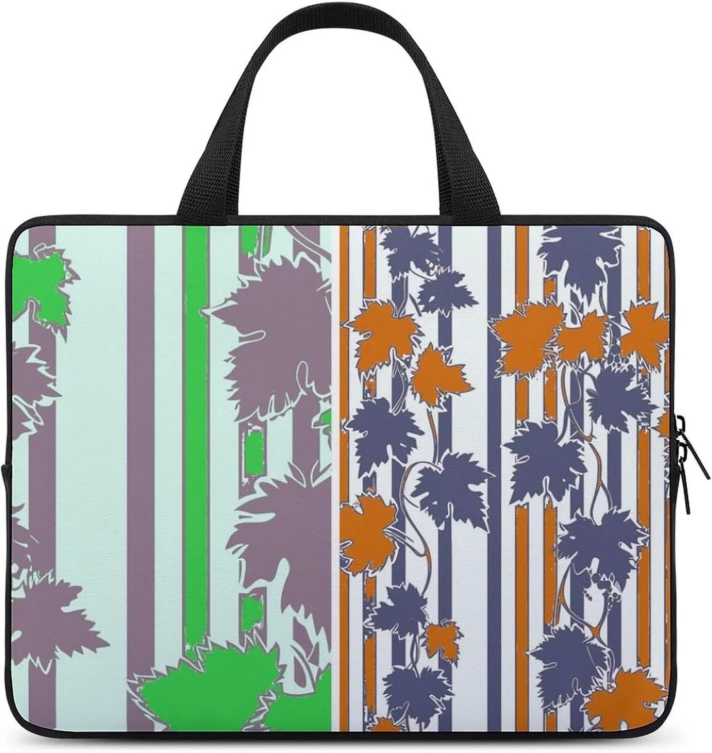 Wave Pattern Laptop Sleeve Laptop Carrying Case Compatible Laptop Protective Bag with Handles