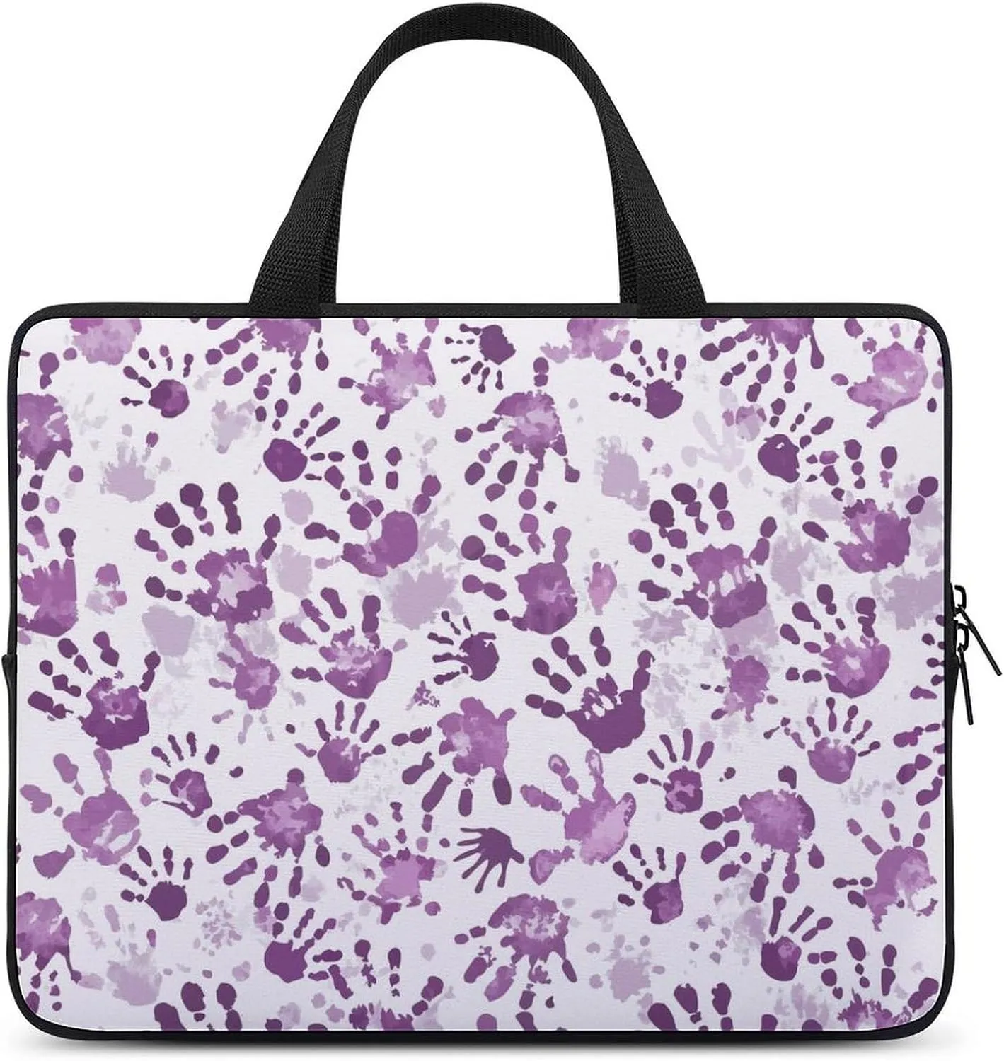 Wave Pattern Laptop Sleeve Laptop Carrying Case Compatible Laptop Protective Bag with Handles