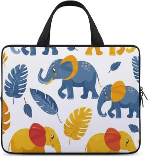 Wave Pattern Laptop Sleeve Laptop Carrying Case Compatible Laptop Protective Bag with Handles