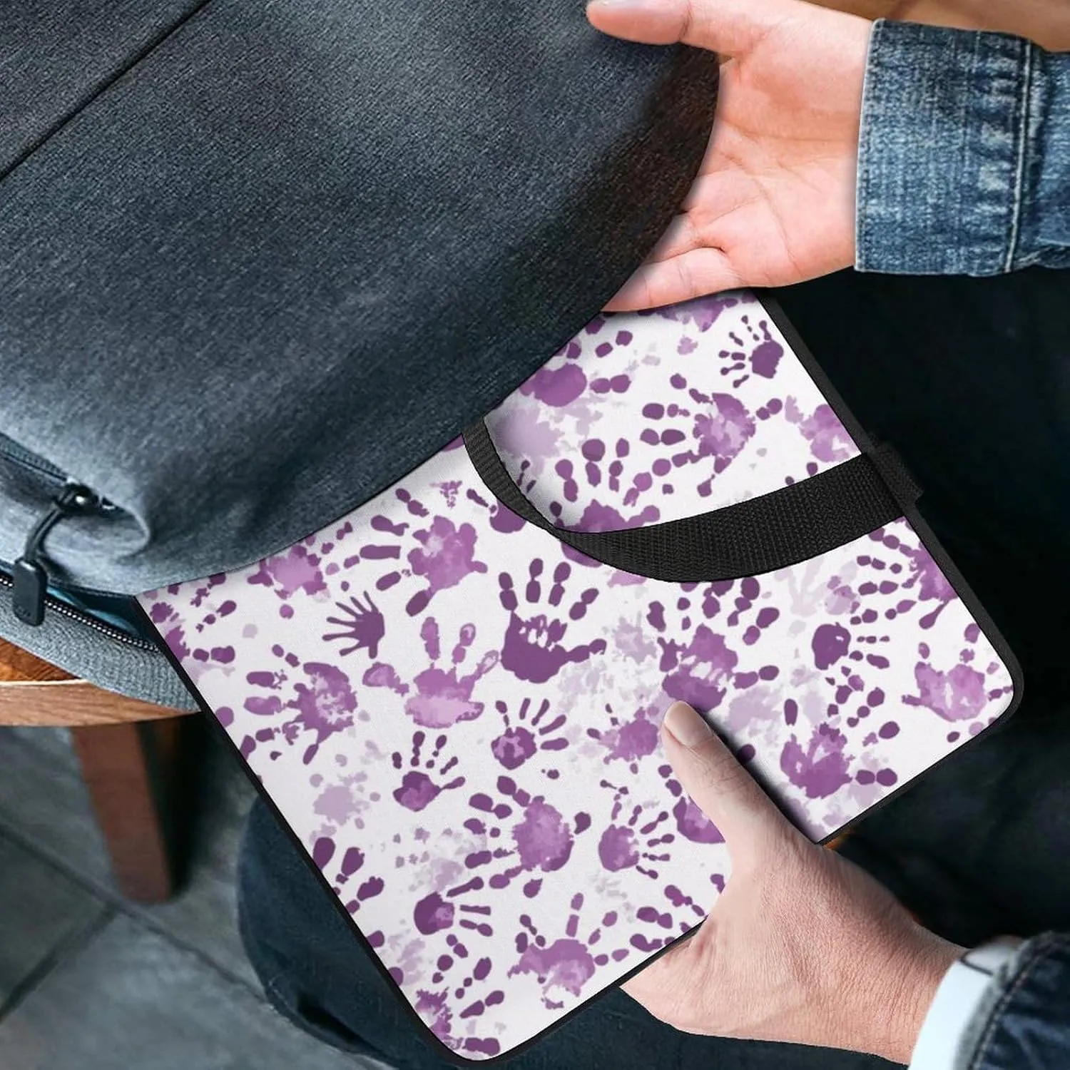 Wave Pattern Laptop Sleeve Laptop Carrying Case Compatible Laptop Protective Bag with Handles