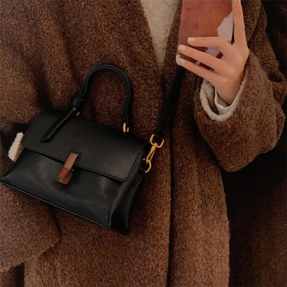 Women Shoulder Bags Genuine Leather Satchels Nutcracker Decoration Messenger Bag Large Capacity Tote