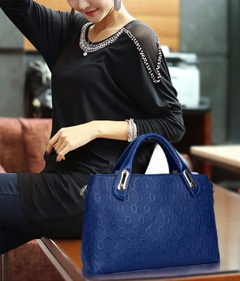 Women Tote Hobo Handbag Wallet Synthetic PU Leather Shouder Backpack 4pcs Set Clutch Purse Satchels with Bear Pendant