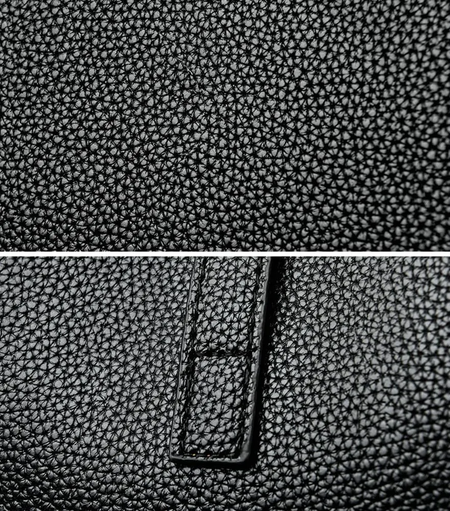 Womens Large Tote Bag Minimalist Vegan Leather Shoulder Purse Work Handbags Satchels 2pcs for Travel Office