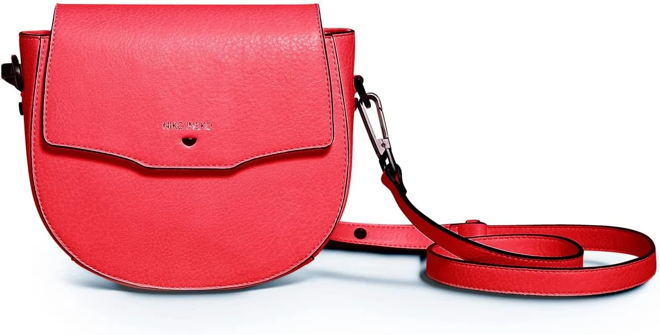 Women's Saddle Crossbody Peek-A-Boo Pocket Kitty Snout Hardware