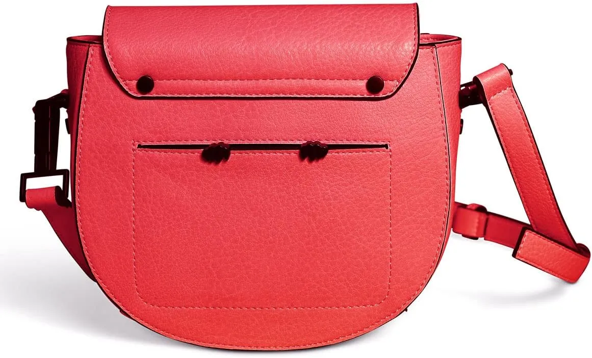 Women's Saddle Crossbody Peek-A-Boo Pocket Kitty Snout Hardware