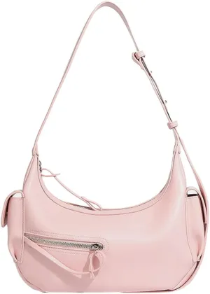 Womens Trendy Genuine Leather Shoulder Bag Small Y2k Dumpling Crossbody Tote Purse Handbags Designer Satchels 2025