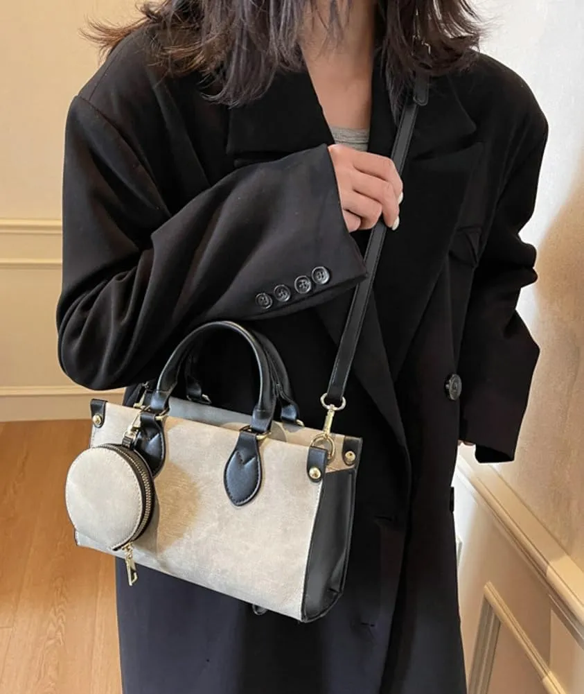 Women's Trendy Vegan Leather Clutch Purse Handbags Small Tote Bag Elegant Ladies Shoulder Crossbody Satchels