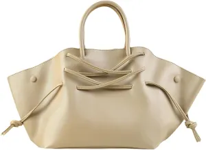 Womens Vegan Leather Tote Bag Large Top Handle Handbag Shoulder Crossbody Bag Drawsting Design Work Satchels