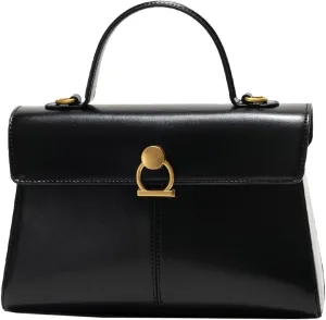 Womens Vintage Top Handle Handbags Commuter Crossbody Tote Bag Small Shoulder Purse Soft Vegan Leather Satchels Gift