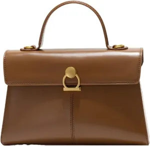 Womens Vintage Top Handle Handbags Commuter Crossbody Tote Bag Small Shoulder Purse Soft Vegan Leather Satchels Gift