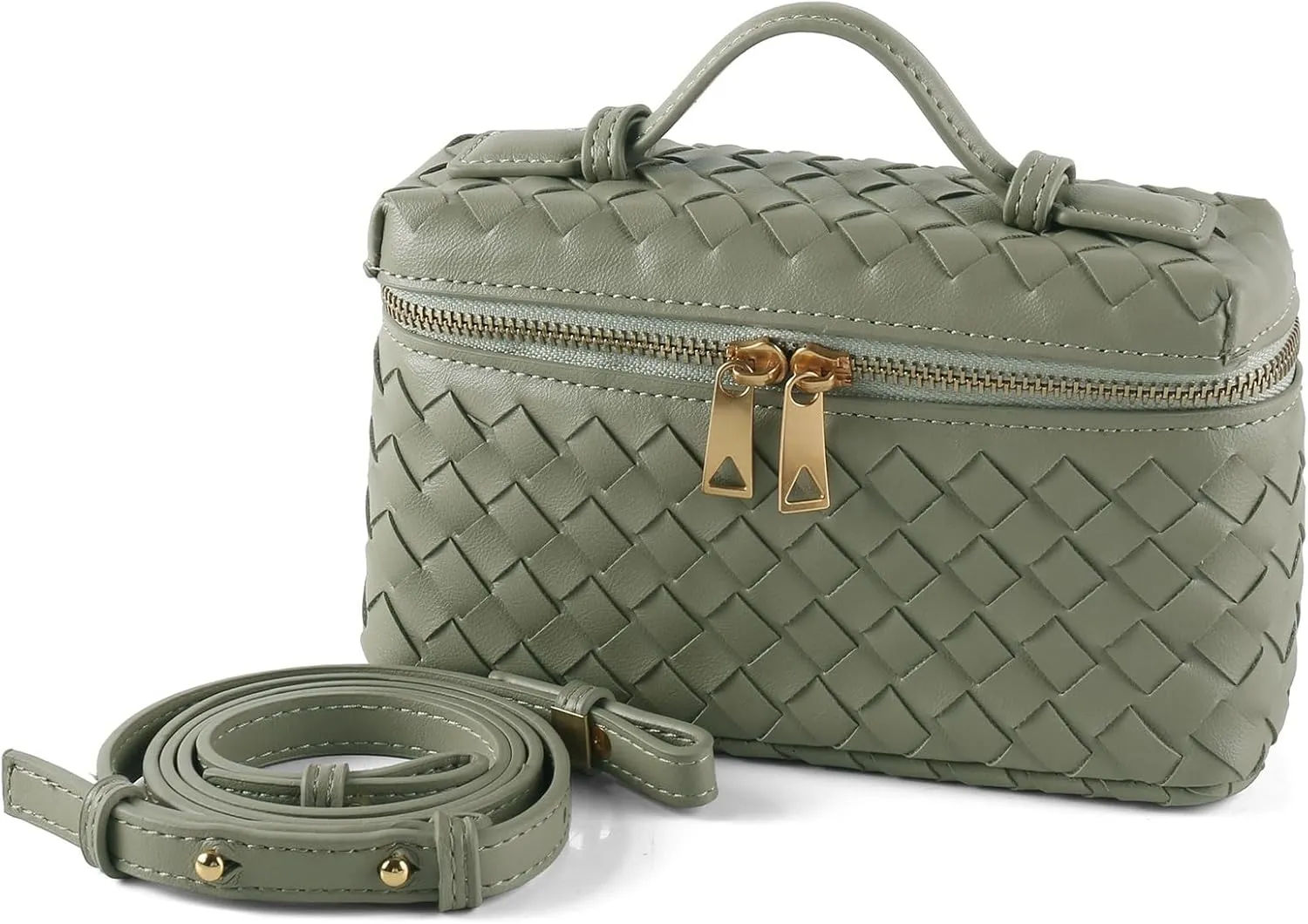 Woven Shoulder Bags for Women, Crossbody Bag Cute Satchels Clutch Purses Top-Handle Tote Handbag