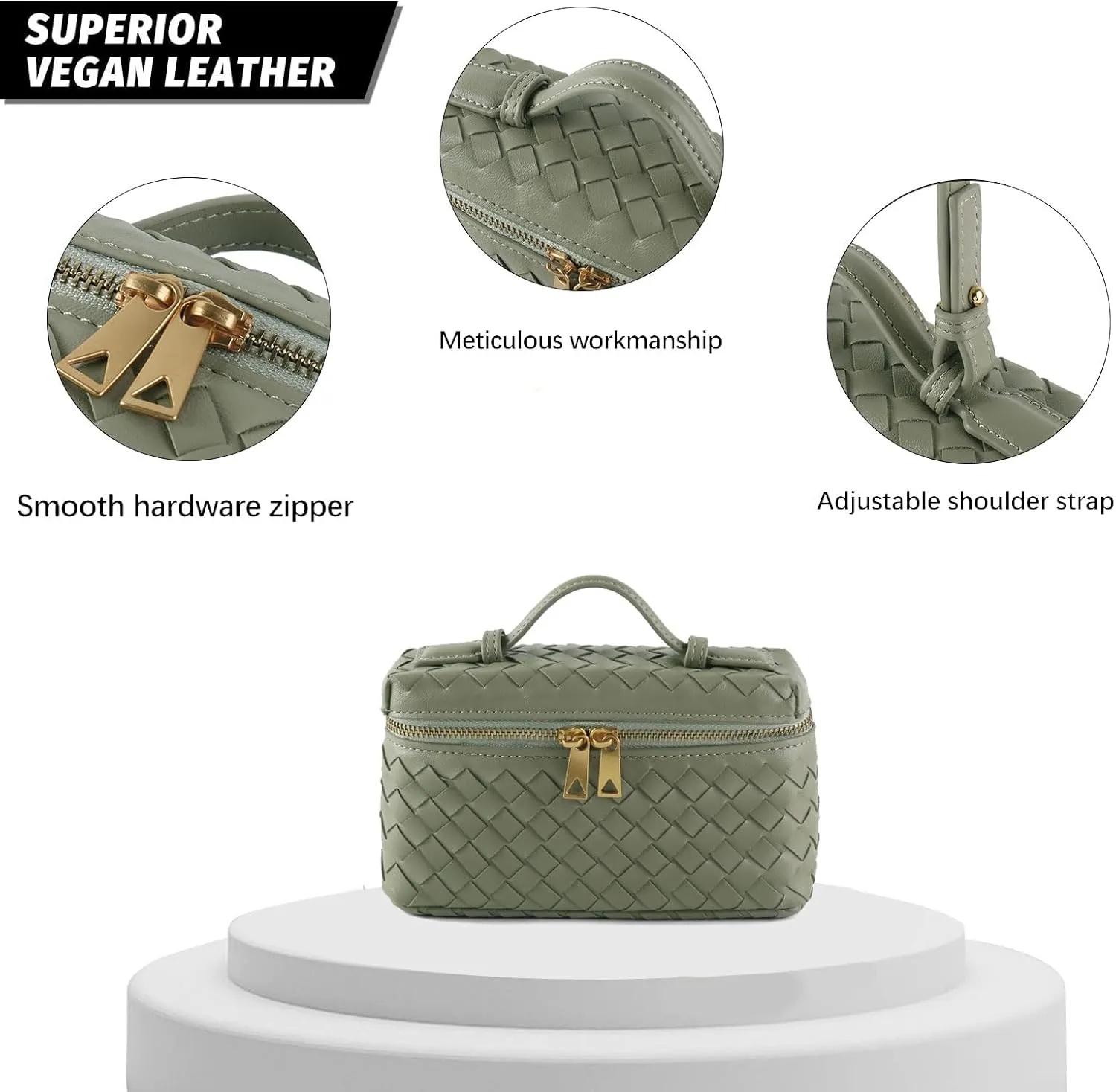 Woven Shoulder Bags for Women, Crossbody Bag Cute Satchels Clutch Purses Top-Handle Tote Handbag