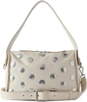 Y2k Studded Crescent Crossbody Purse Women PU Leather Hobo Bags 90s Punk Underarm Shoulder Satchels Trendy Tote Handbag