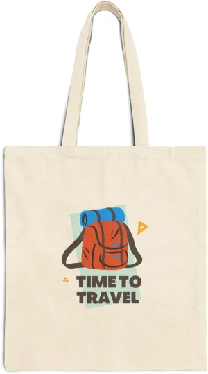 Yoon's PICK Canvas Tote Bag, Eco-Friendly Shoulder Bag with Travel Design for Work, Gym, Travel, Grocery, Shopping, and Daily Use