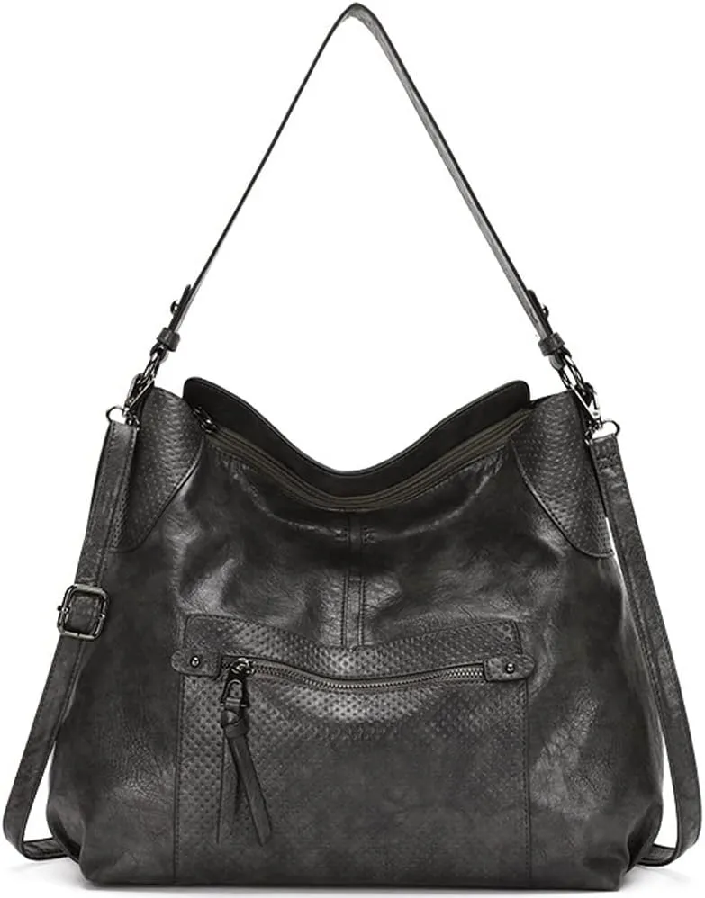 ZiMing Women Shoulder Bags Marble Textured Leather Tote Bag Vintage Handbags Purse Hobo Handbag Satchel Crossbody Bag Totes